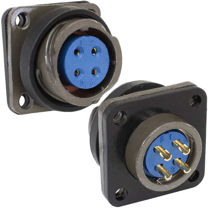Разъём быстроразъёмный RUICHI FQ18-4pin ZK, 4-х контактный