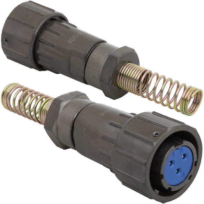 Разъём быстроразъёмный RUICHI FQ18-3pin TK-8, 3-х контактный