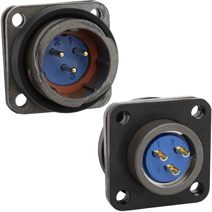 Разъём быстроразъёмный RUICHI FQ18-3pin ZJ, 3-х контактный