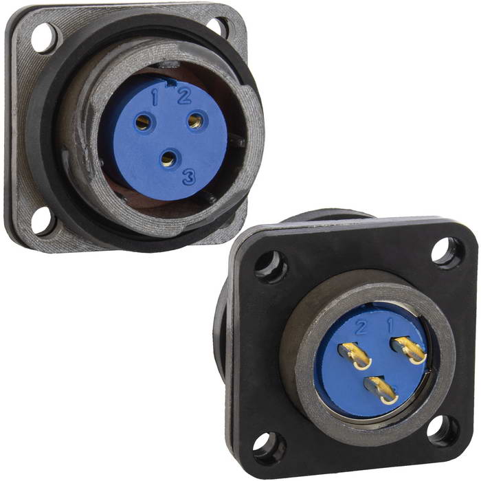 Разъём быстроразъёмный FQ18-3pin ZK, 3-х контактный