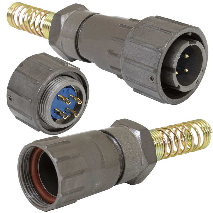 Разъём быстроразъёмный RUICHI FQ18-4pin TJ-8, 4-х контактный
