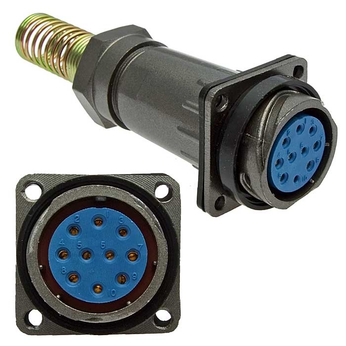 Разъём быстроразъёмный RUICHI FQ24-10pin ZPK-12, 10-ти контактный