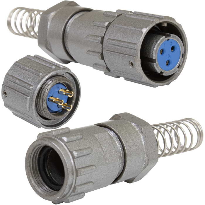 Разъём быстроразъёмный RUICHI FQ14-3pin TK-8, 3-х контактный