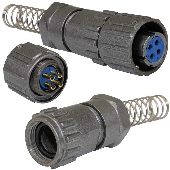 Разъём быстроразъёмный RUICHI FQ14-4pin TK-8 4-х контактный
