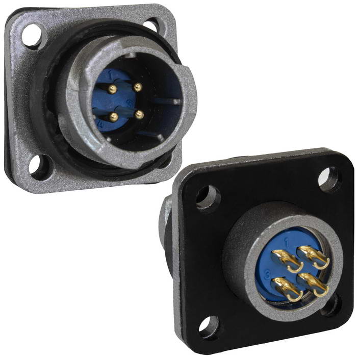 Разъём быстроразъёмный RUICHI FQ14-4pin ZJ 4-х контактный