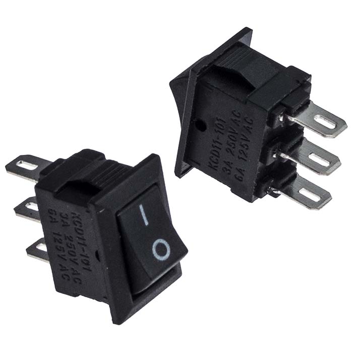 Клавишный переключатель RUICHI KCD5-101-C3-B/3P,  ON-OFF
