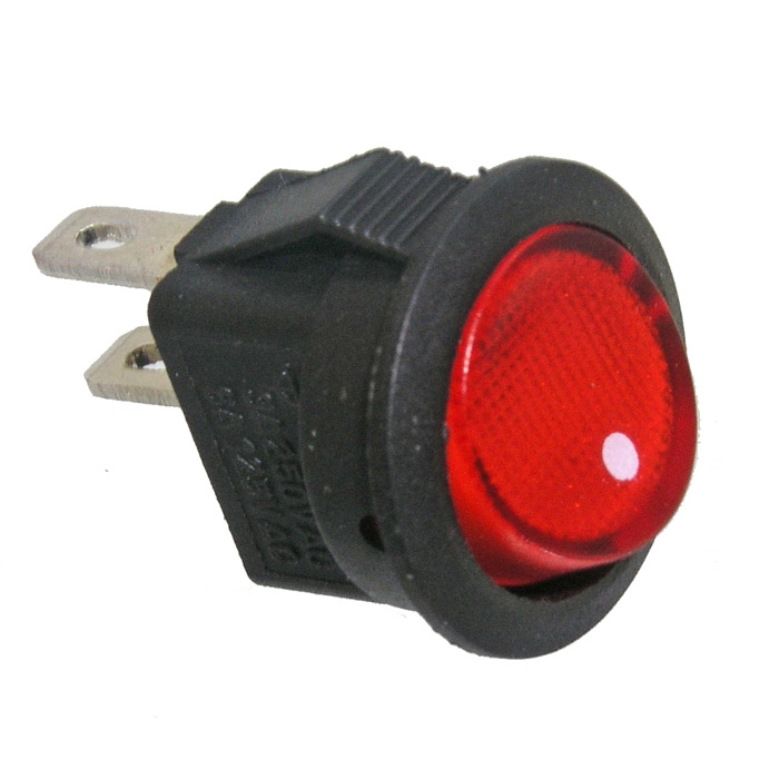 Клавишный переключатель RUICHI KCD5-101-2-C3-R/2P, ON-OFF