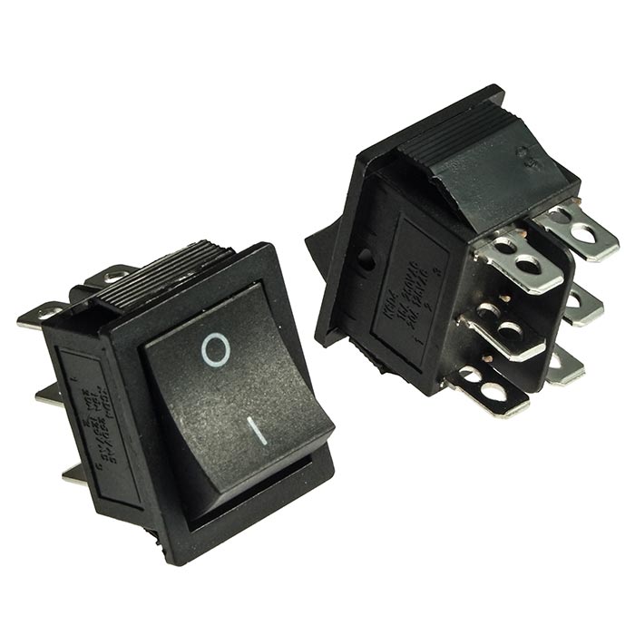 Клавишный переключатель RUICHI KCD4-202-С3-B/6P, ON-ON
