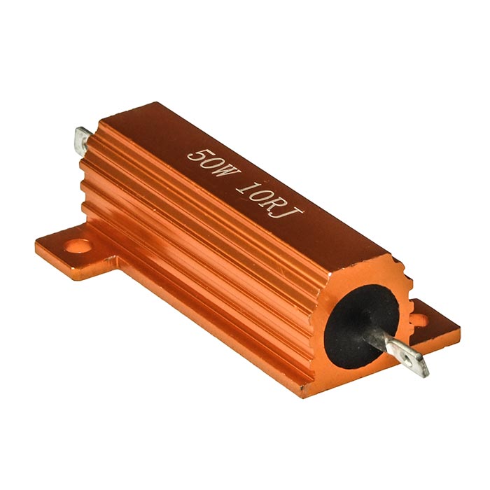 Мощный постоянный резистор RUICHI RX24 50W 5% 10R, алюминиевый корпус