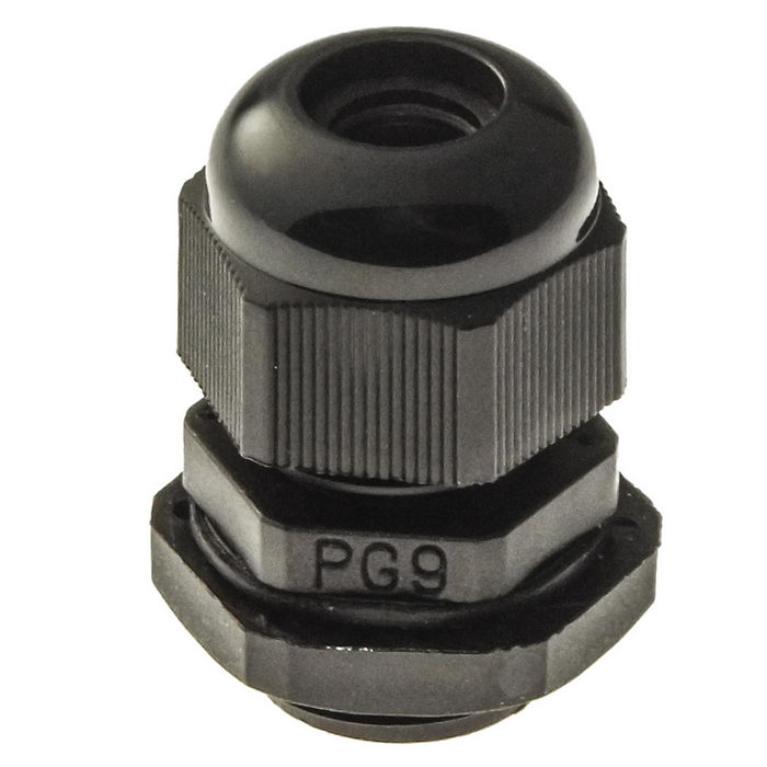 Кабельный ввод RUICHI PG 9 (IP 54) чёрный, полиамид