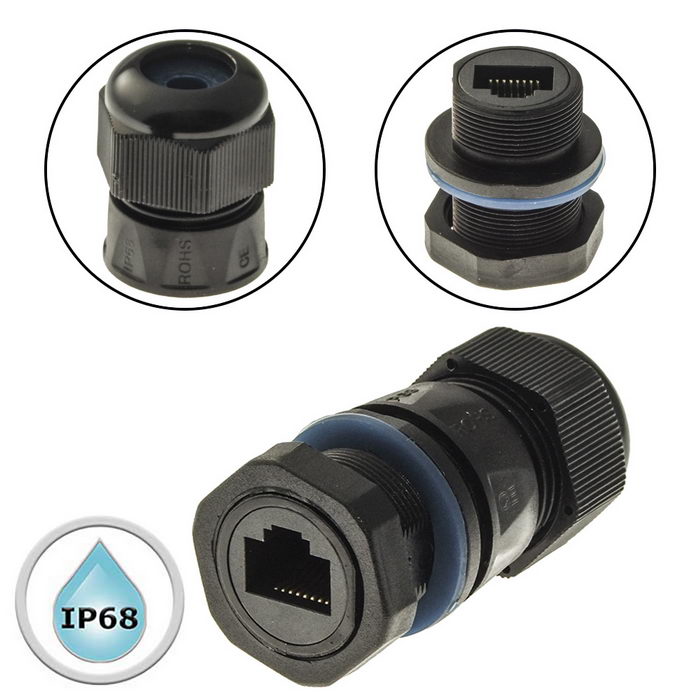 Разъём герметичный RUICHI RJ45M20Z1-6A