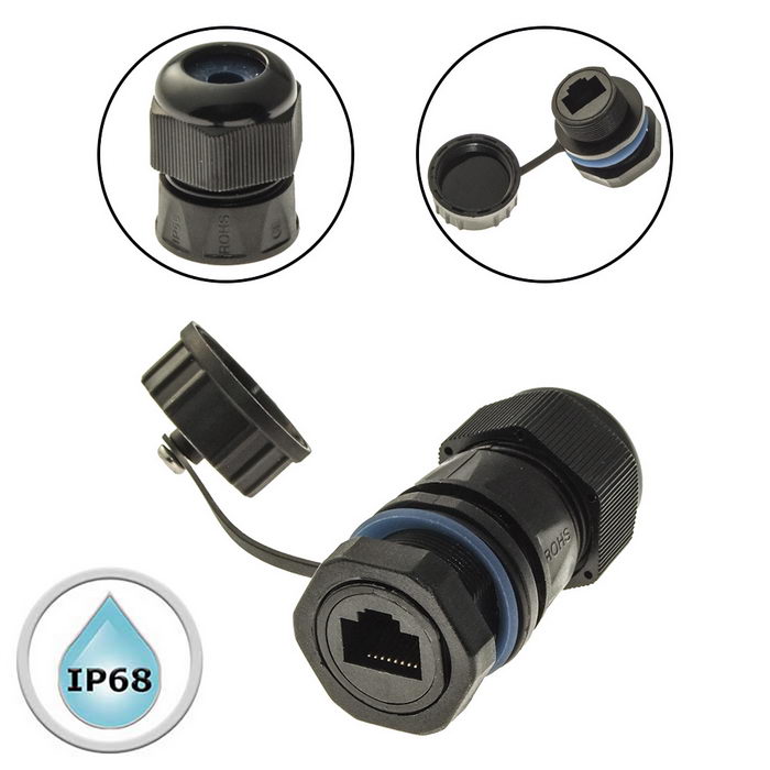 Разъём герметичный Ruichi RJ45M20Z1-6AG