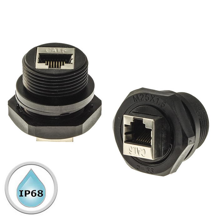 Разъём герметичный Ruichi RJ45M25Z0-6B