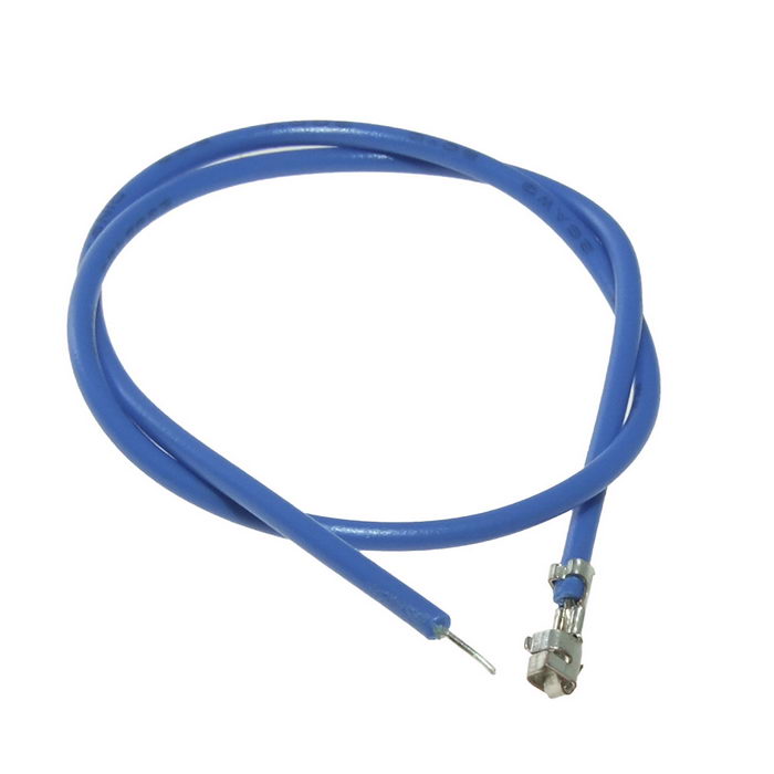 Разъём питания низковольтный RUICHI H 2,54 мм AWG26 0,18m синий, 1 контакт