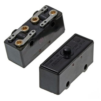 Микропереключатель МП1101 исп. 2, КЭАЗ, рычаг с роликом, до 660 В, до 2,5 А, IP00, винтовое  крепление.