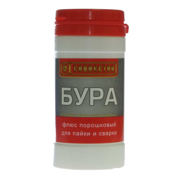 Флюс для пайки Бура, 100 гр, полиэтиленовая банка с крышкой