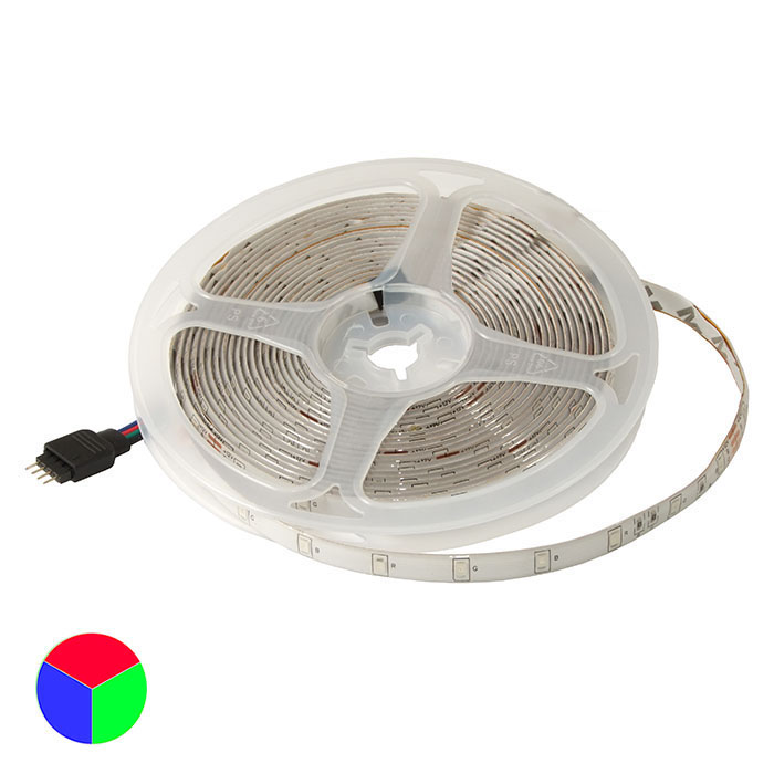 Светодиодная лента RUICHI, 2835, 300 LED, IP65, 12 В, RGB, катушка 5 м (цены указаны за 1 м)