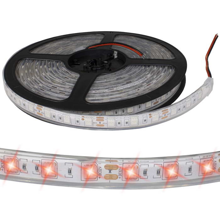 Светодиодная лента RUICHI, 5050, 300 LED, IP68, 12 В, цвет красный, катушка 5 м (цены указаны за 1 м)