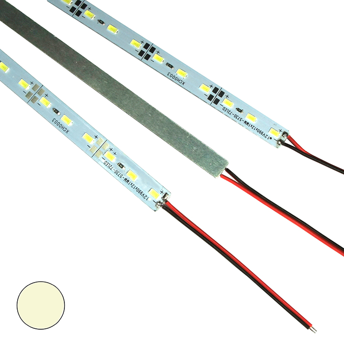 Светодиодная лента RUICHI, Жесткая, 5730, 72 LED, IP33, 12 В, цвет белый тёплый, катушка 5 м (цены указаны за 1 м)