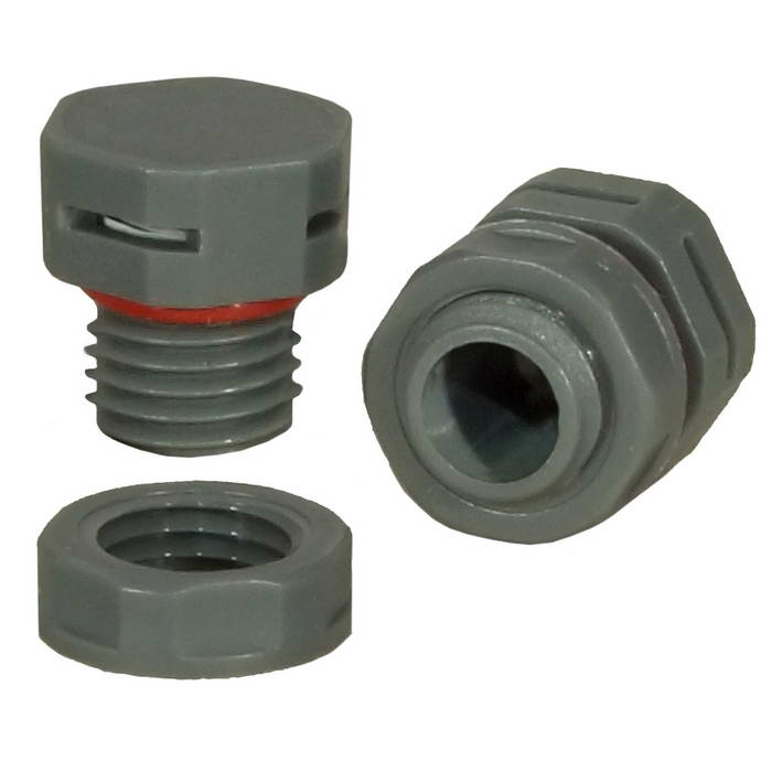 Клапан выравнивания давления RUICHI M12X1.5, PA66, плаcтик, серый