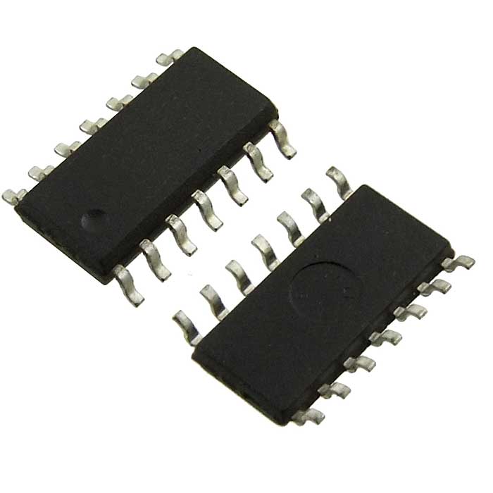 AD8574ARZ, , прецизионный операционный усилитель  Analog Devices с однополярным    питанием и нулевым дрейфом, 4 канала,1.5 МГц, корпус SOIC-14