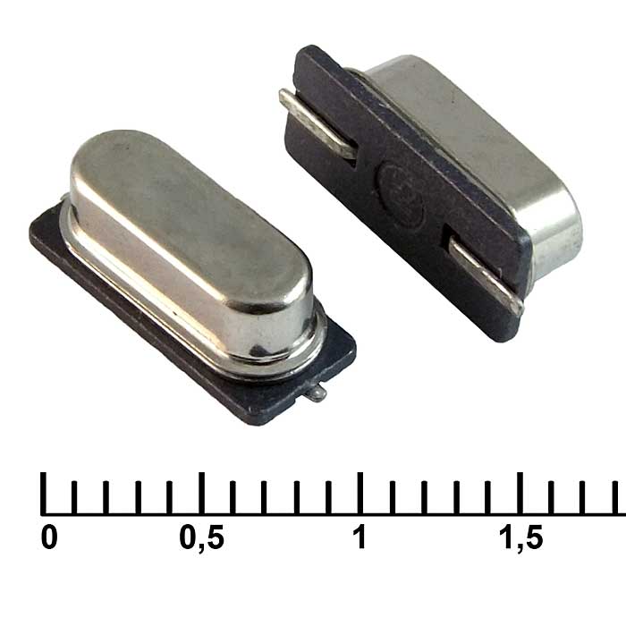 Кварцевый резонатор RUICHI HC49SM-16.000MHZ-20PF, монтаж SMD