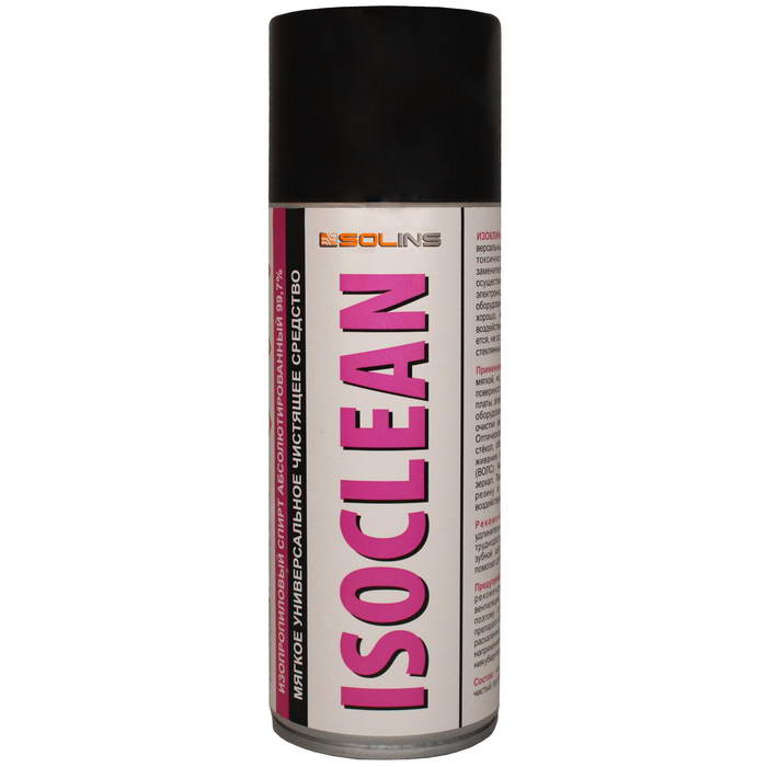Мягкий универсальный очиститель ISOCLEAN, SOLINS, 400мл, аэрозольный баллон