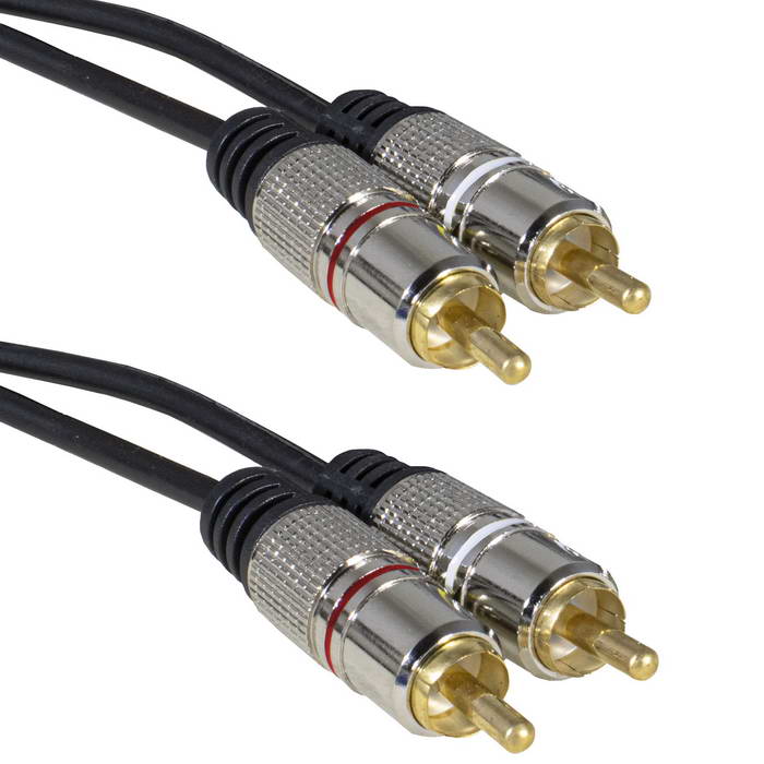 Аудио-видео шнур RUICHI 2 RCA - 2 RCA GM 1.5m