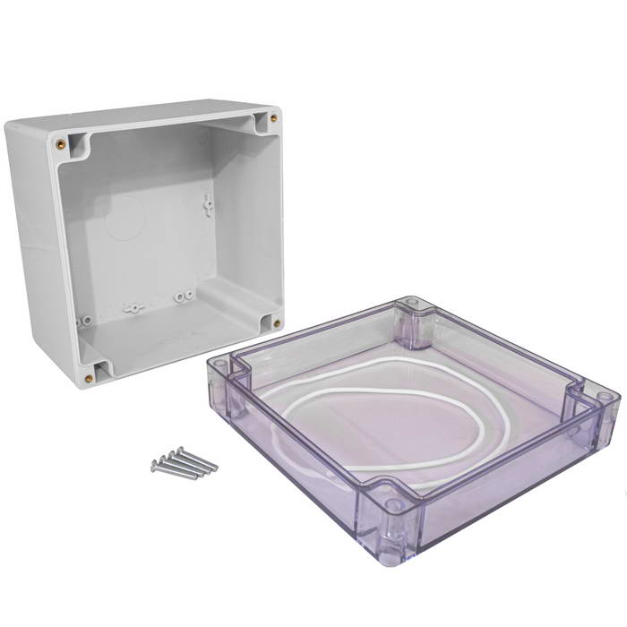 Корпус для РЭА пластиковый влагозащищенный ZTM-ELECTRO Z10-11C, IP65, 160x160x120 мм, с прозрачной крышкой