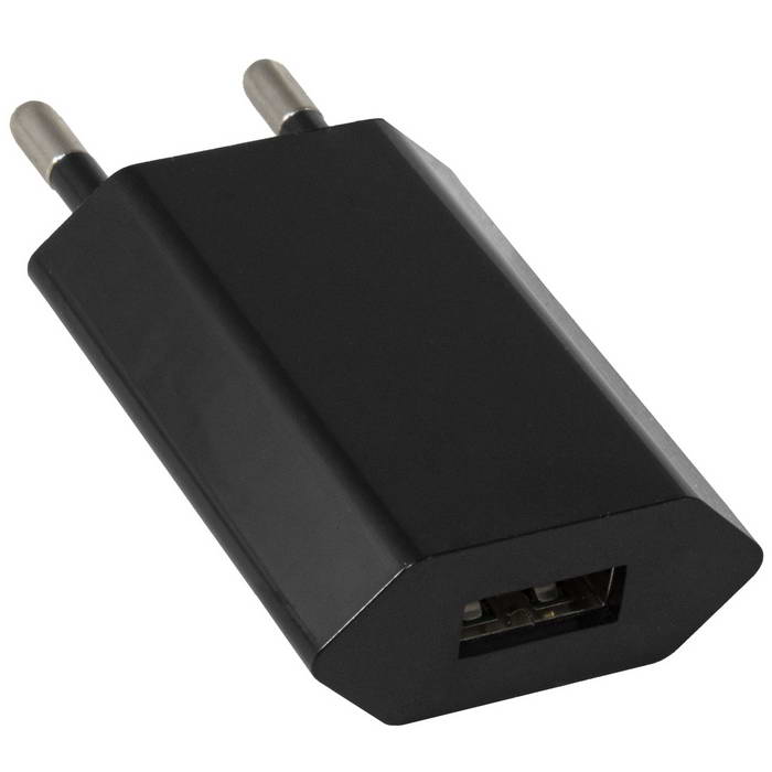 Сетевое зарядное устройство USB RUICHI 639, 1 А, 5 В, 50 Гц, ABS-пластик, цвет черный