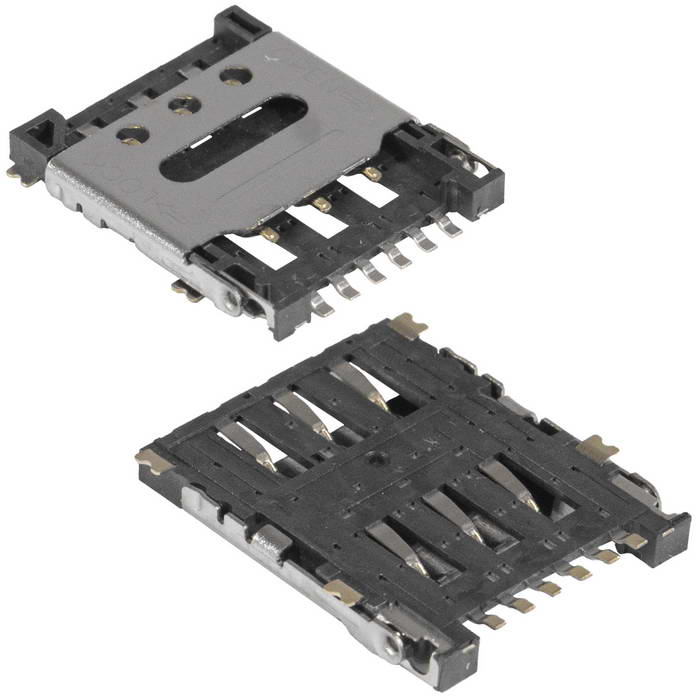 Коннектор SIM-карты RUICHI KF034, 1.35 H, 6 контактов