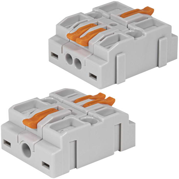 Зажим-клемма RUICHI СМК 6412, 2 контакта, 24 А, 450 В, корпус PA66