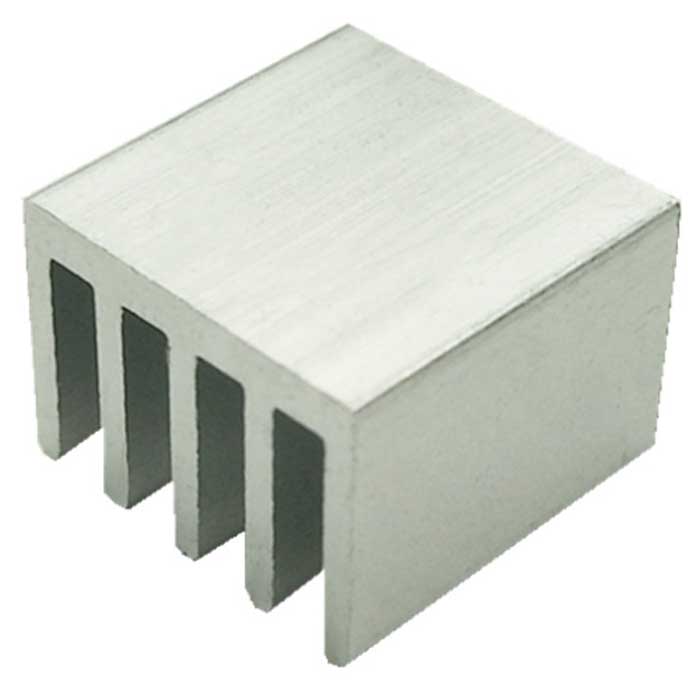 BLA 14x14x10mm, охладитель полупроводниковых приборов штыревой RUICHI серии BLA, 14x14x10 мм, алюминий