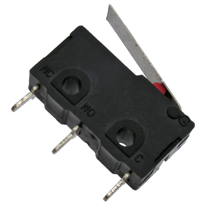 Микропереключатель с рычагом RUICHI SM5-02N-25G, ON-(ON) SPDT 3P, 3 А, 250 В