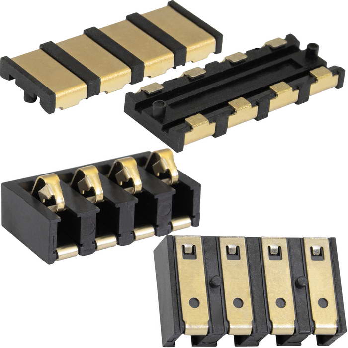 Разъем прижимной RUICHI CCSL 04, 4 контакта, 3 А, 5 А, 30 В, шаг контактов 4,25 мм