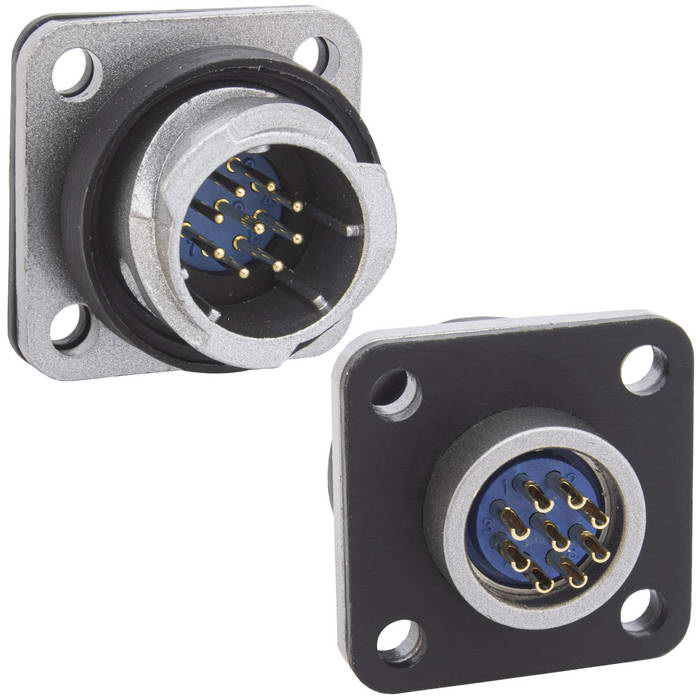 Разъём быстроразъёмный RUICHI FQ14-9pin ZJ, 9-контактный
