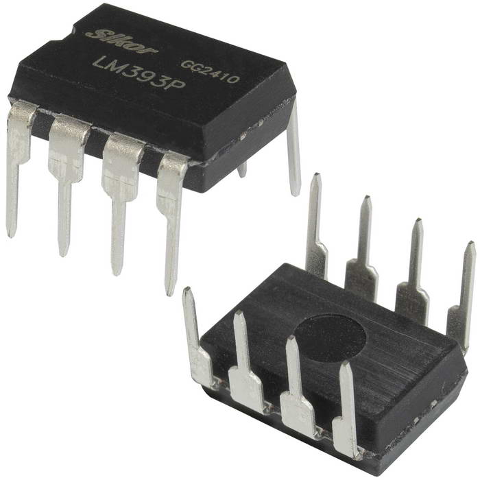 LM393P SLKOR 2х канальный компаратор, DIP-8