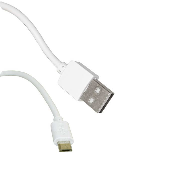 Компьютерный шнур переходной RUICHI USB 2.0 A(m)-micro USB B(m), 0.75 м, белый