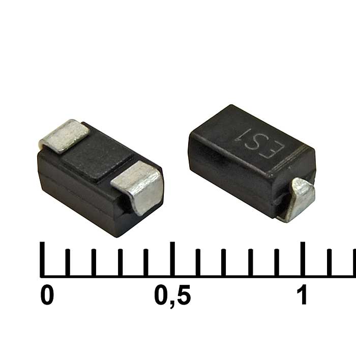 ES2BA, ультрабыстрый диод Jingdao, 100 В, 2 А, 35 нс, корпус DO-214AC (SMA)