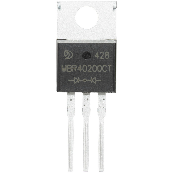 MBR40200CT Jingdao, 2 диода Шоттки с общим катодом, 200 В, 2х20 А, TO-220