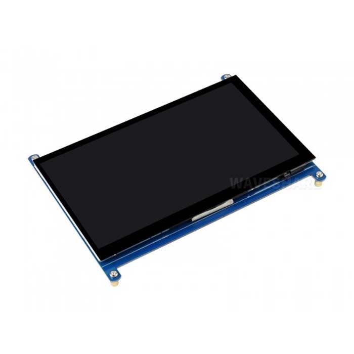 7-дюймовый емкостный сенсорный ЖК-дисплей Waveshare, 7inch HDMI LCD (C), разрешение  1024x600, HDMI, IPS, низкое энергопотребление