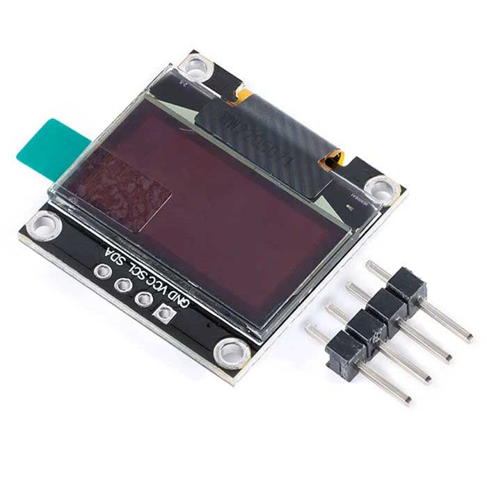 0.96-дюймовый модуль OLED-дисплей RUICHI, DSM-OLEDv2-0.96-4P-YB, разрешение 128x64     пикселей, интерфейс I2C, драйвер SSD1306, желто-синий