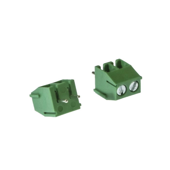 Винтовой модульный клеммный блок RUICHI RG350-3.5-02P ( DG350-3.5-02P / GT350-3.5-02P ),  на плату, 2 контакта, шаг 3.50 мм