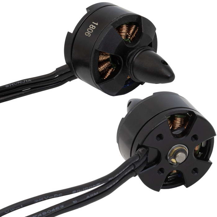 Электродвигатель бесщеточный RUICHI 1806 2280-RH, 2280 kV, диаметр вала с резьбой M5,  левое  направление резьбы, цвет черный