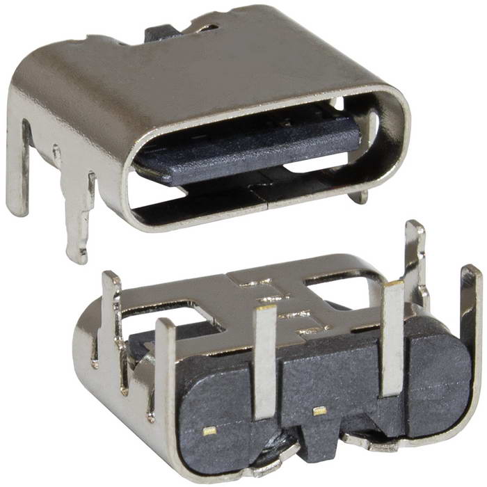 Разъём USB RUICHI USB3.1 TYPE-C 02PF-023, 2 контакта