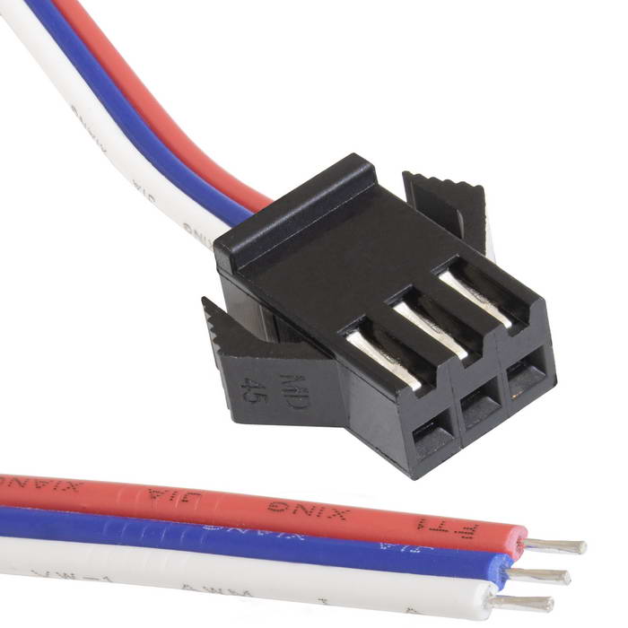 Межплатный кабель питания (гнездо) RUICHI SM-коннектор, 3Pх150 мм, 22AWG, с шагом 2,5  мм.