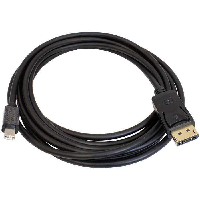 Кабель RUICHI MDP-DP-1.5M, Mini-DisplayPort (m) (прямой) - DisplayPort (m) (прямой),  1.5м, черный