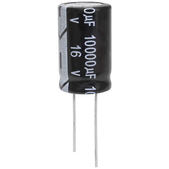 KM103M1CBKJ1625VBK JWCO Конденсатор электролитический радиальный, 10000 мкФ, 16 В,   16х25 мм, -40…+105 °C, наработка 2000 часов