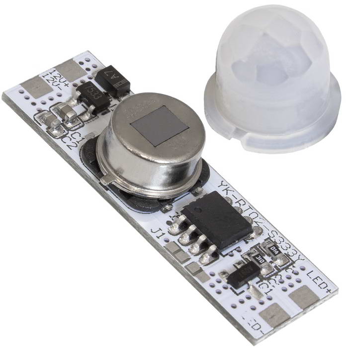 Датчик движения инфракрасный RUICHI PIR sensor 1037 для автоматического управления освещением в помещении и на улице