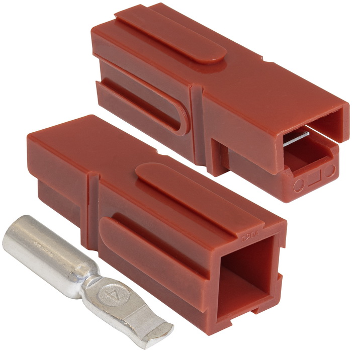 Силовой разъем RUICHI SP-75-R, 75 А, 600 В, -20...+150 °C, корпус PC UL94 V-0 красный